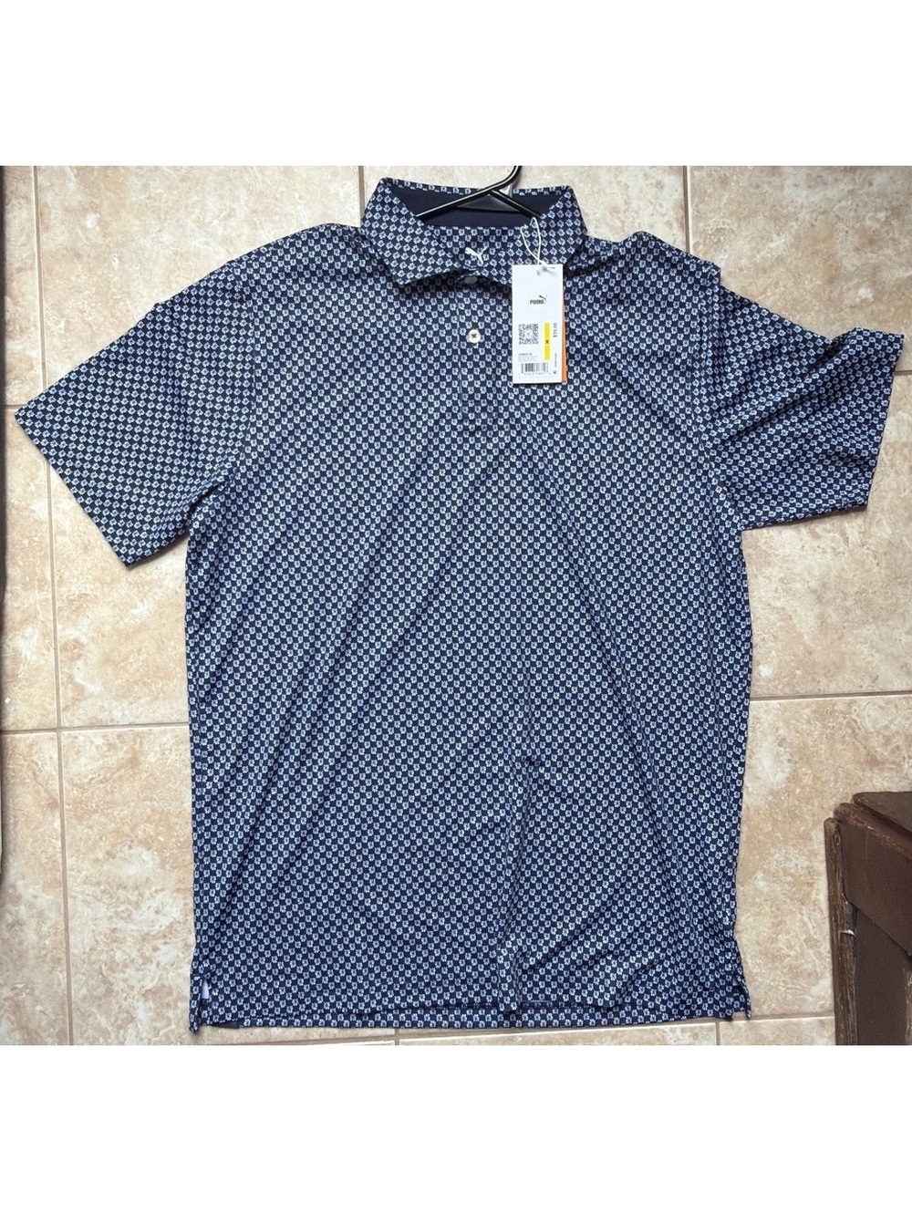 Medium - Men - Puma Navy Blue Floral Polo (NWT)